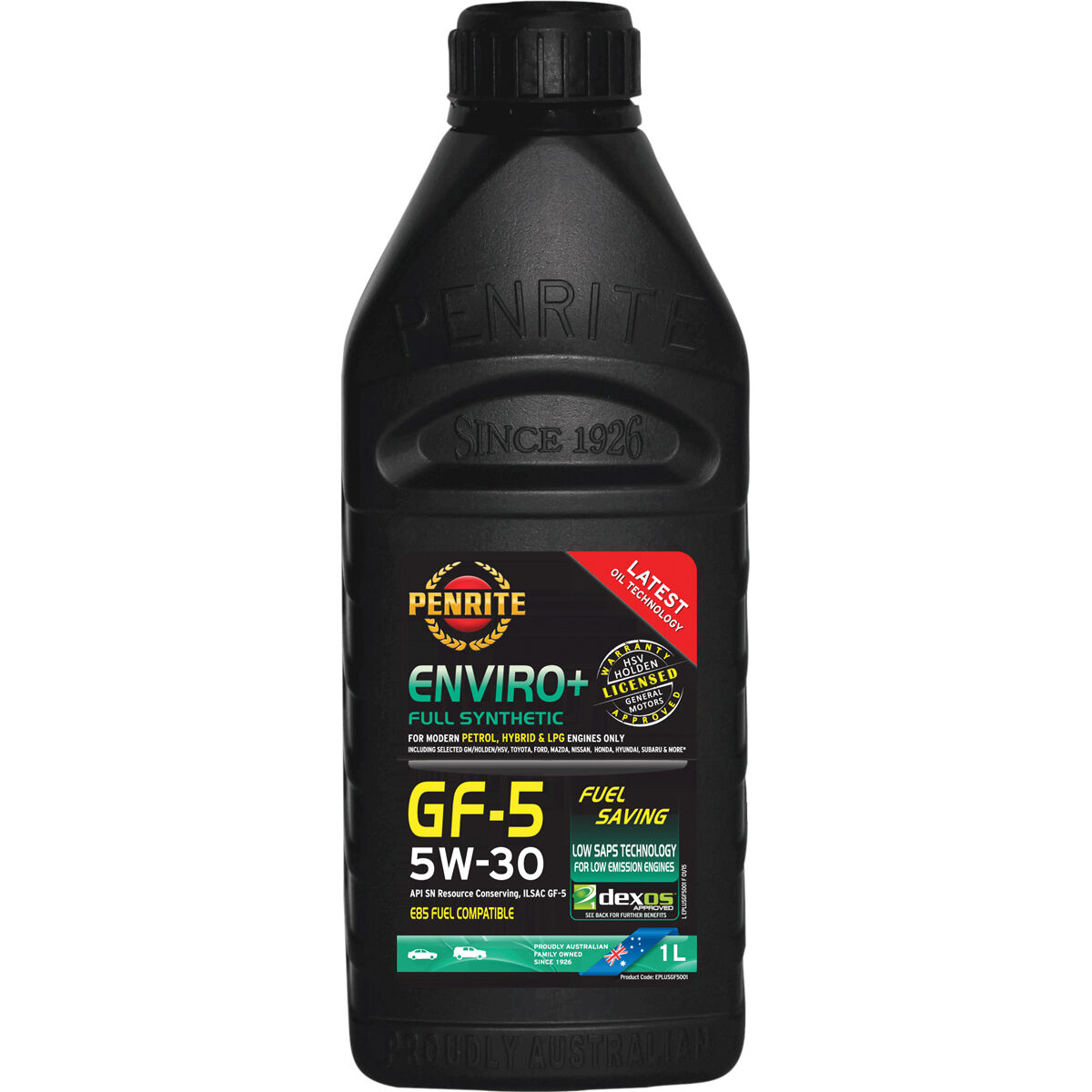 Penrite Enviro+ GF-S Engine Oil - 5W-30 1 Litre, , scanz_hi-res