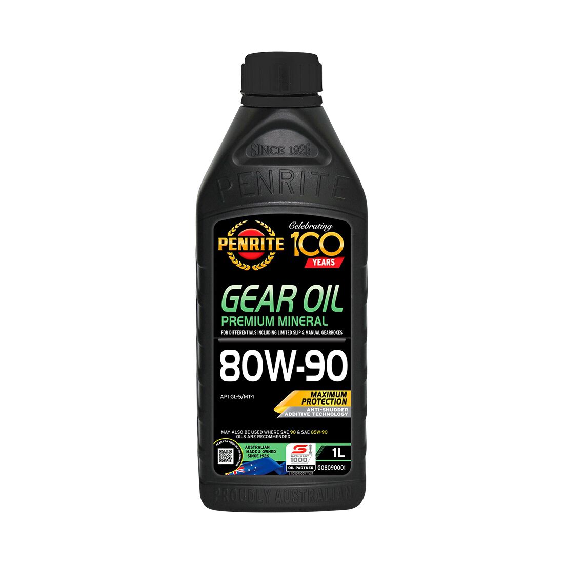 Penrite Gear Oil - 80W-90, 1 Litre, , scanz_hi-res