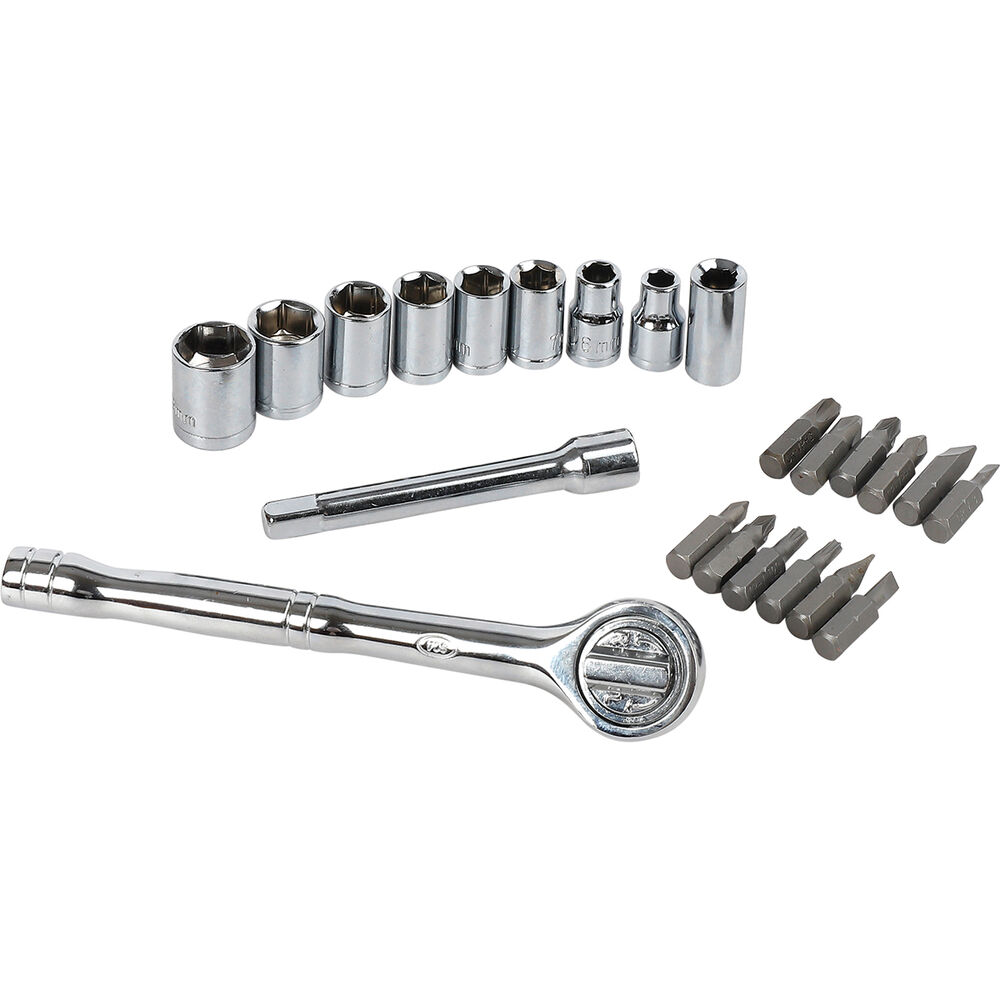 SCA Socket Set 1/4" Drive Metric 23 Piece Supercheap Auto New Zealand