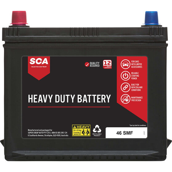 SCA Heavy Duty Car Battery 46 SMF, , scanz_hi-res