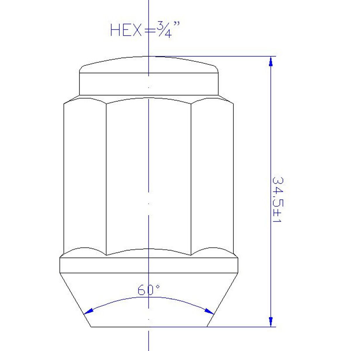 Calibre Wheel Nuts SN12150, Tapered, M12x1.50, , scanz_hi-res