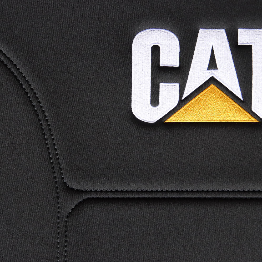 CAT Neoprene Seat Covers Black Adjustable Headrests Size 30 Front Pair Airbag Compatible, , scanz_hi-res