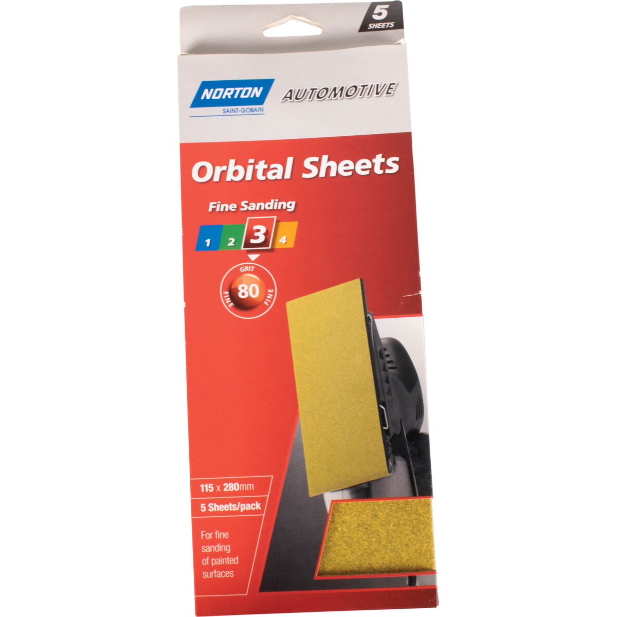 Norton Orbital Sheet 80 Grit 5 Pack, , scanz_hi-res