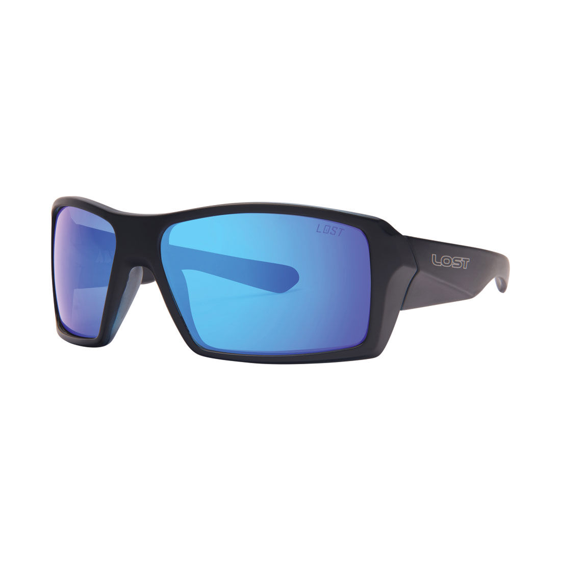 LOST Sunglasses Abyss Mirror Polarised Matt Black Blue, , scanz_hi-res