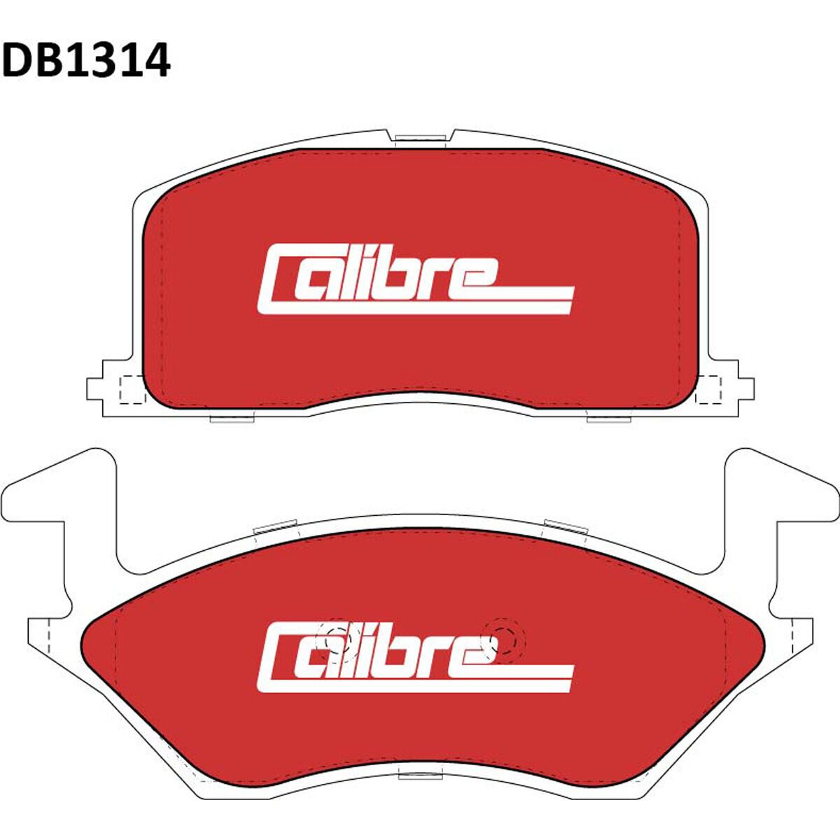 Calibre Disc Brake Pads DB1314CAL, , scanz_hi-res