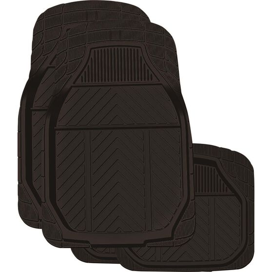 Ridge Ryder Black Rubber Deep Dish Car Floor Mats Supercheap Auto New Zealand