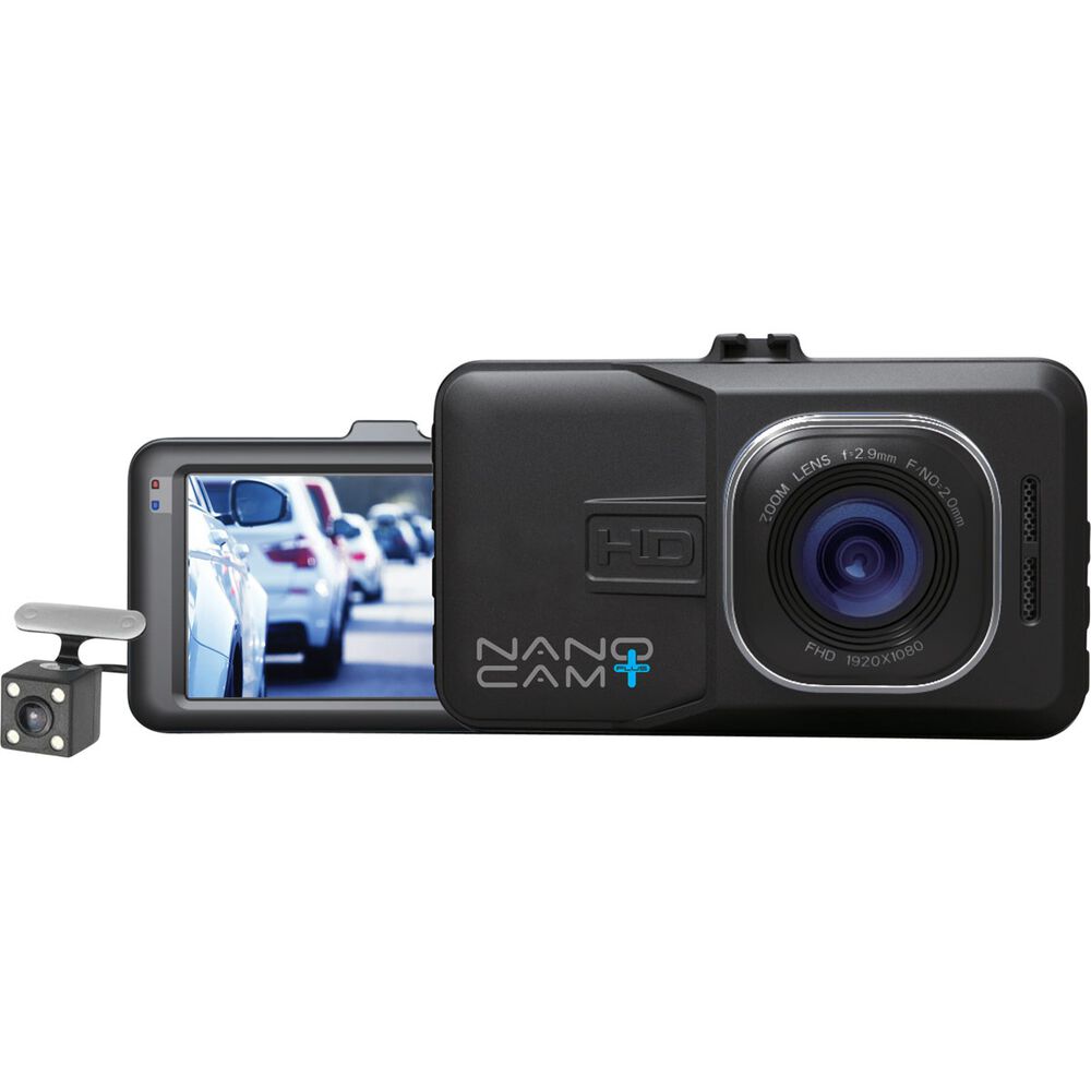 NanoCam Plus 3In1 Front & Rear Dash Cam with Reversing