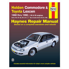Haynes Car Manual For Holden Commodore / Toyota Lexcen 1988-1996 - 41742, , scanz_hi-res