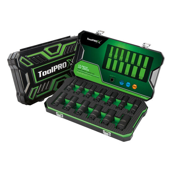 ToolPROX Impact Socket Set 1/2" Drive Metric 13 Piece Supercheap