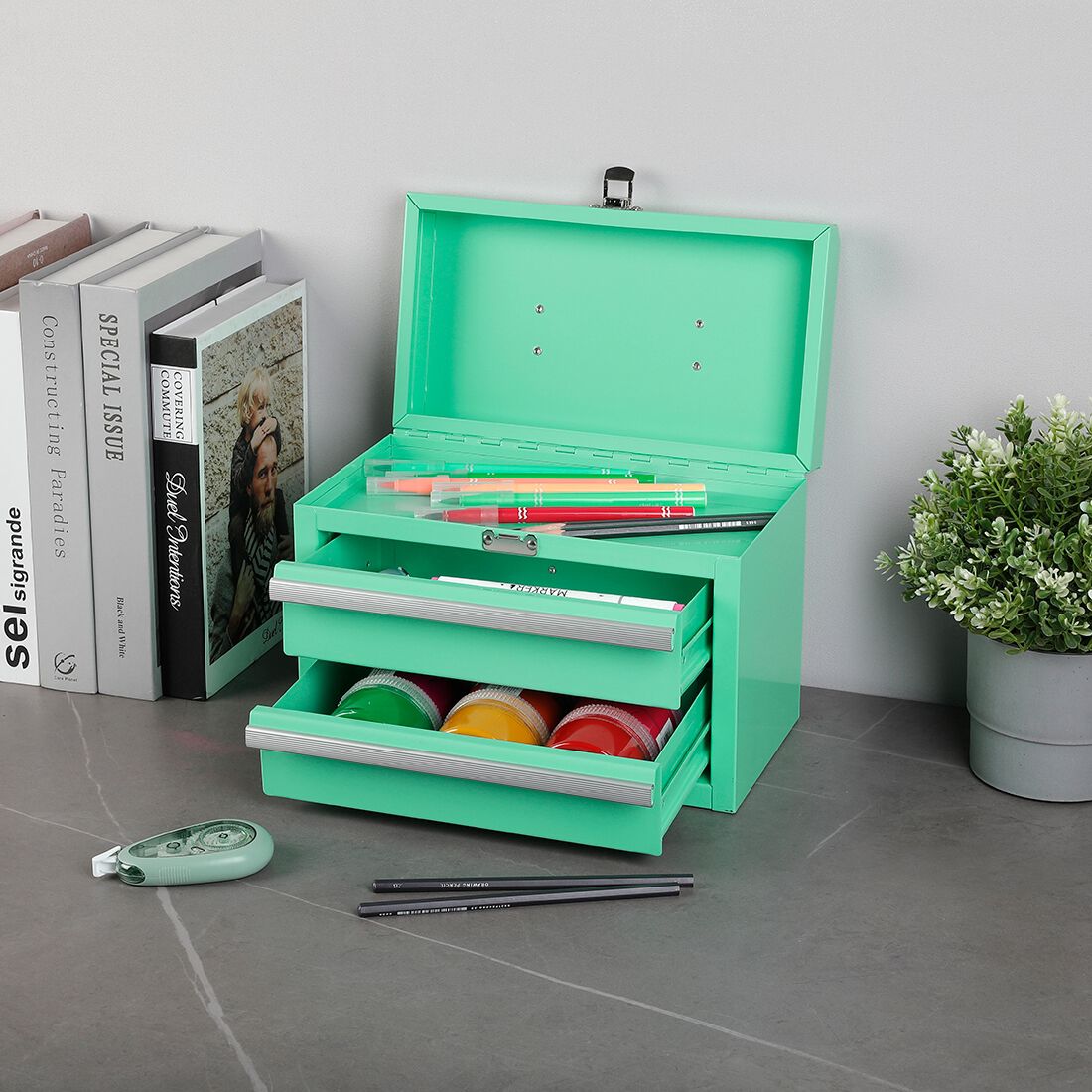 ToolPRO Aqua Mini Tool Chest With Handle, , scanz_hi-res