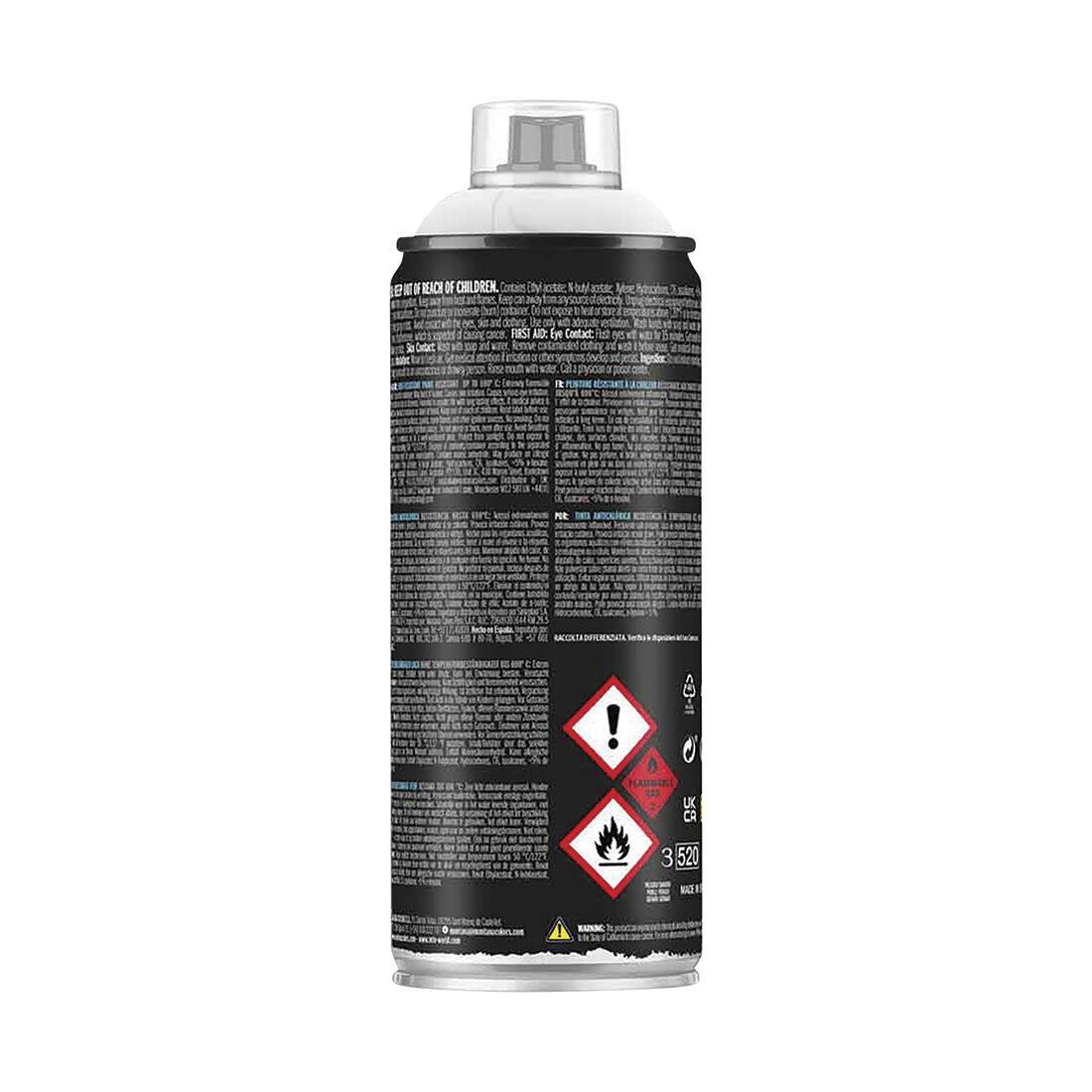 MTN PRO High Heat Paint White 400ml Spray Paint, , scanz_hi-res
