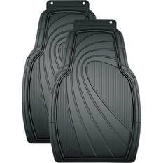 Armor All PVC Car Floor Mats - Front Pair, Black, , scanz_hi-res