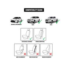 Holden Heritage 2-piece Belmont Front Seat Covers - Black, , scanz_hi-res