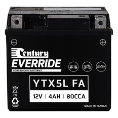 Century Powersports Small Engine Battery YTX5L-BS FA, , scanz_hi-res
