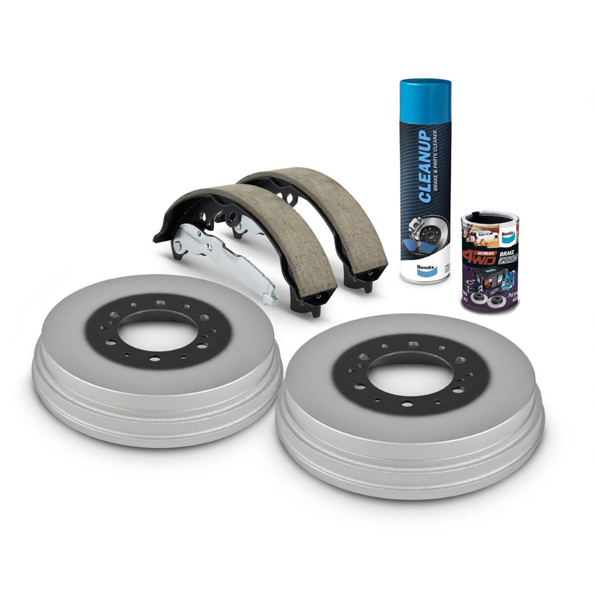 Bendix Ultimate 4WD Drum Brake Upgrade Kit U4WD-DBUK701, , scanz_hi-res