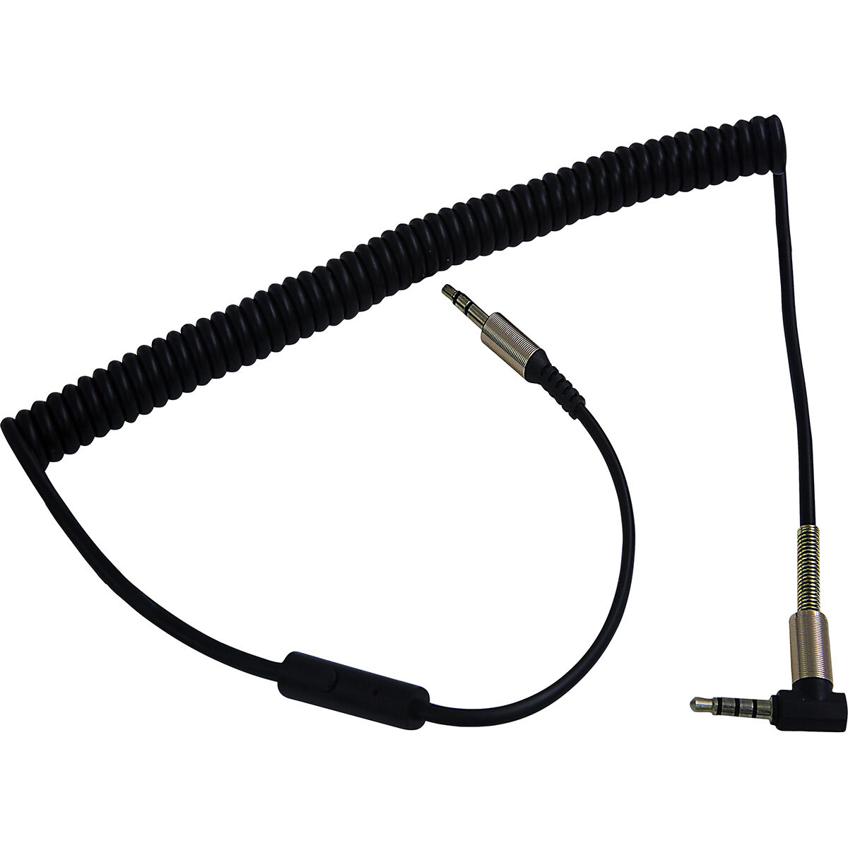 SCA Auxiliary Cable Coil - Black, 3.5mm to 3.5mm, , scanz_hi-res