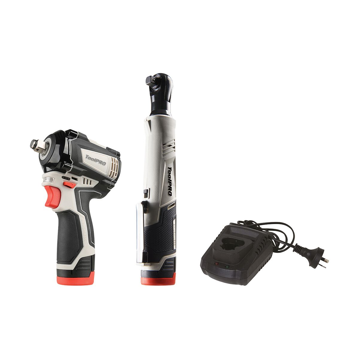 ToolPRO 12V 1/2" Brushless Impact Wrench & Ratchet Kit 2.0Ah, , scanz_hi-res