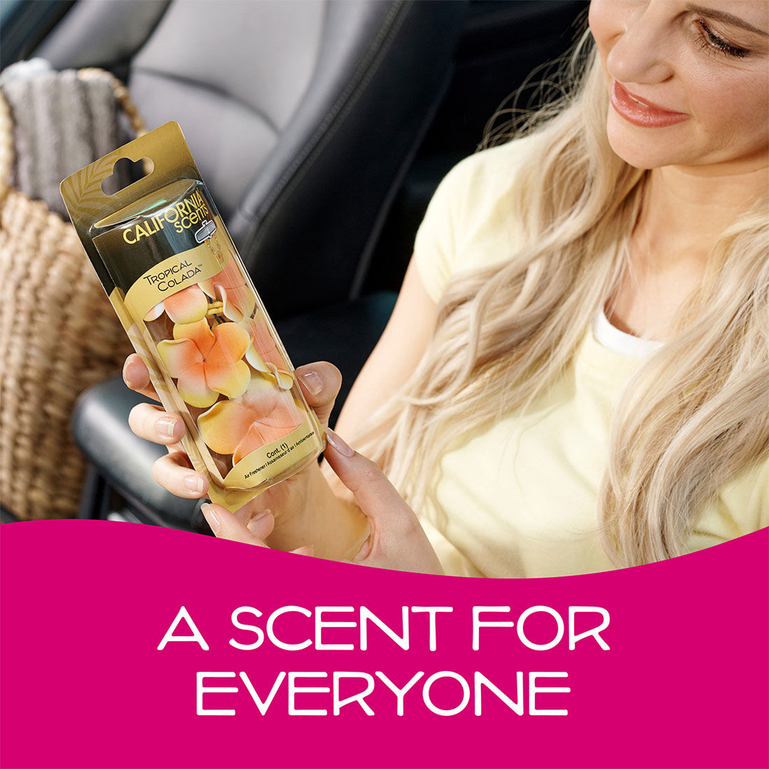 California Scents Novelty Hanging Lei Tropical Colada Car Air Freshener - 1PK, , scanz_hi-res