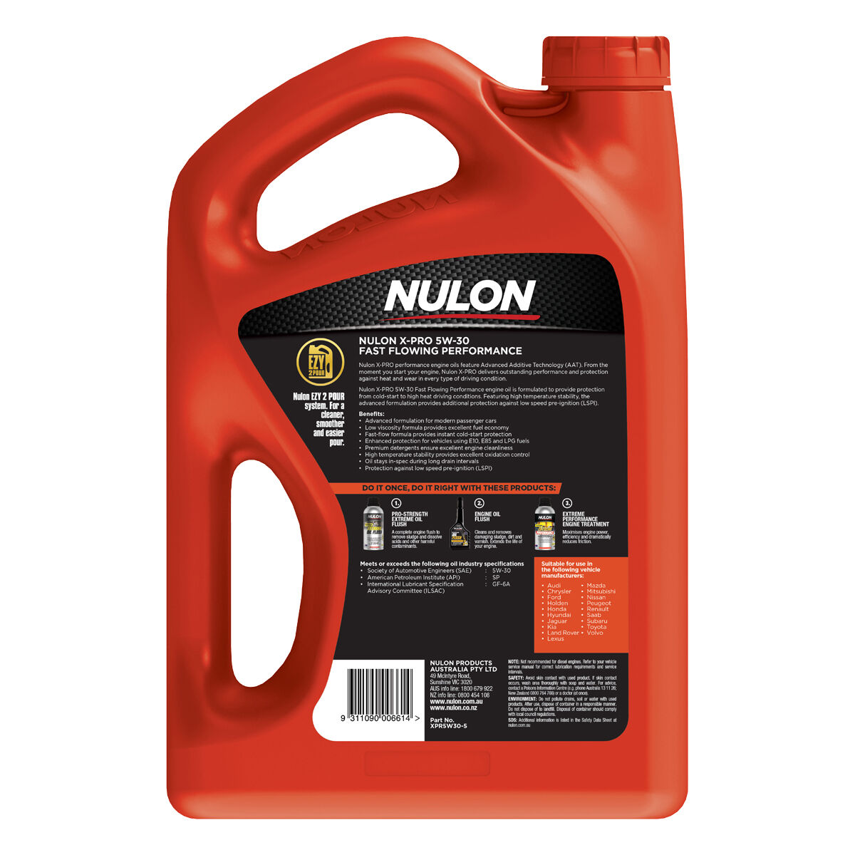 Nulon X-PRO 5W-30 Fast Flowing Performance Engine Oil - 5W-30 5 Litre, , scanz_hi-res