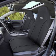 Ridge Ryder Canvas Seat Covers Charcoal/Black 60SAB, , scanz_hi-res