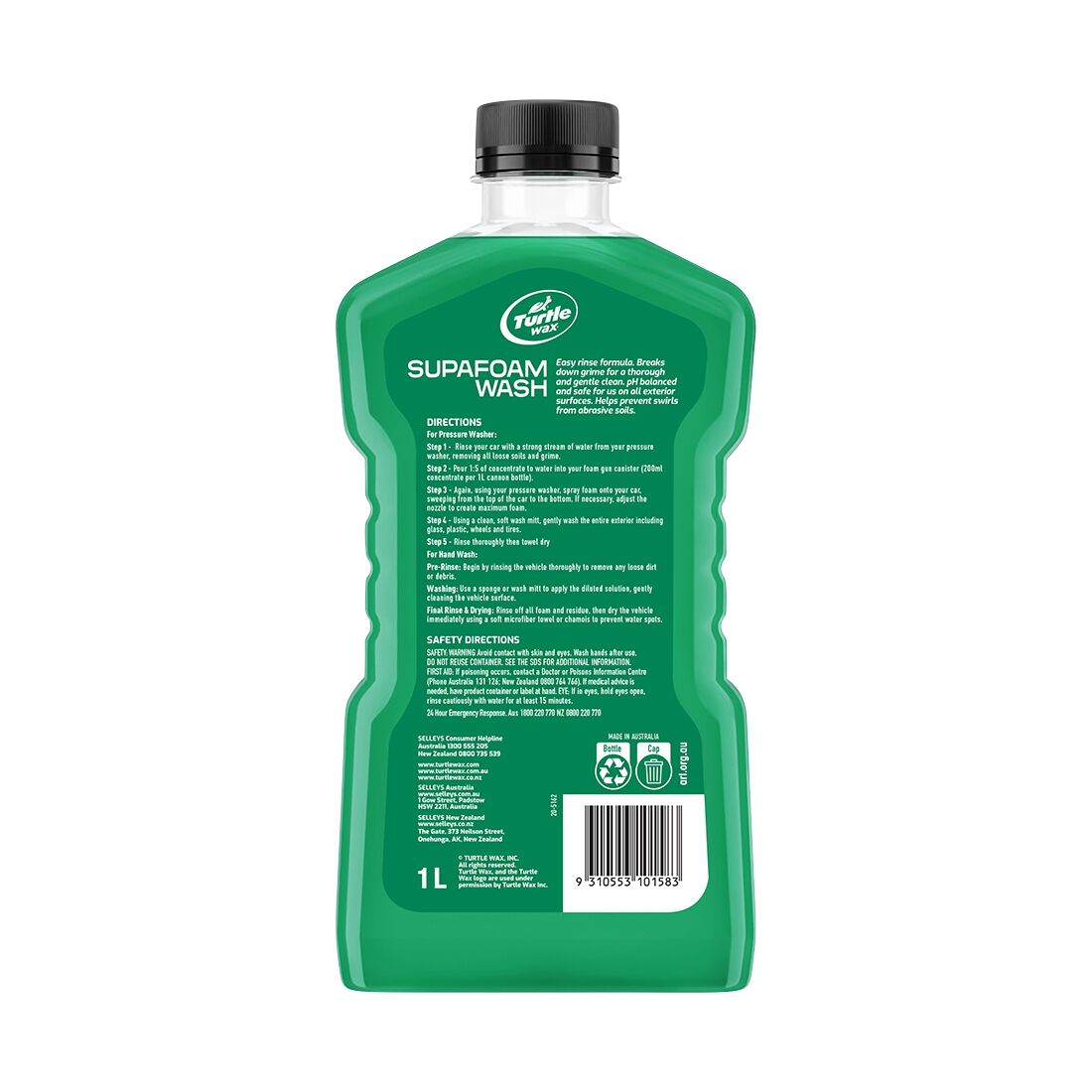 Turtle Wax SupaFoam Wash 1 Litre, , scanz_hi-res