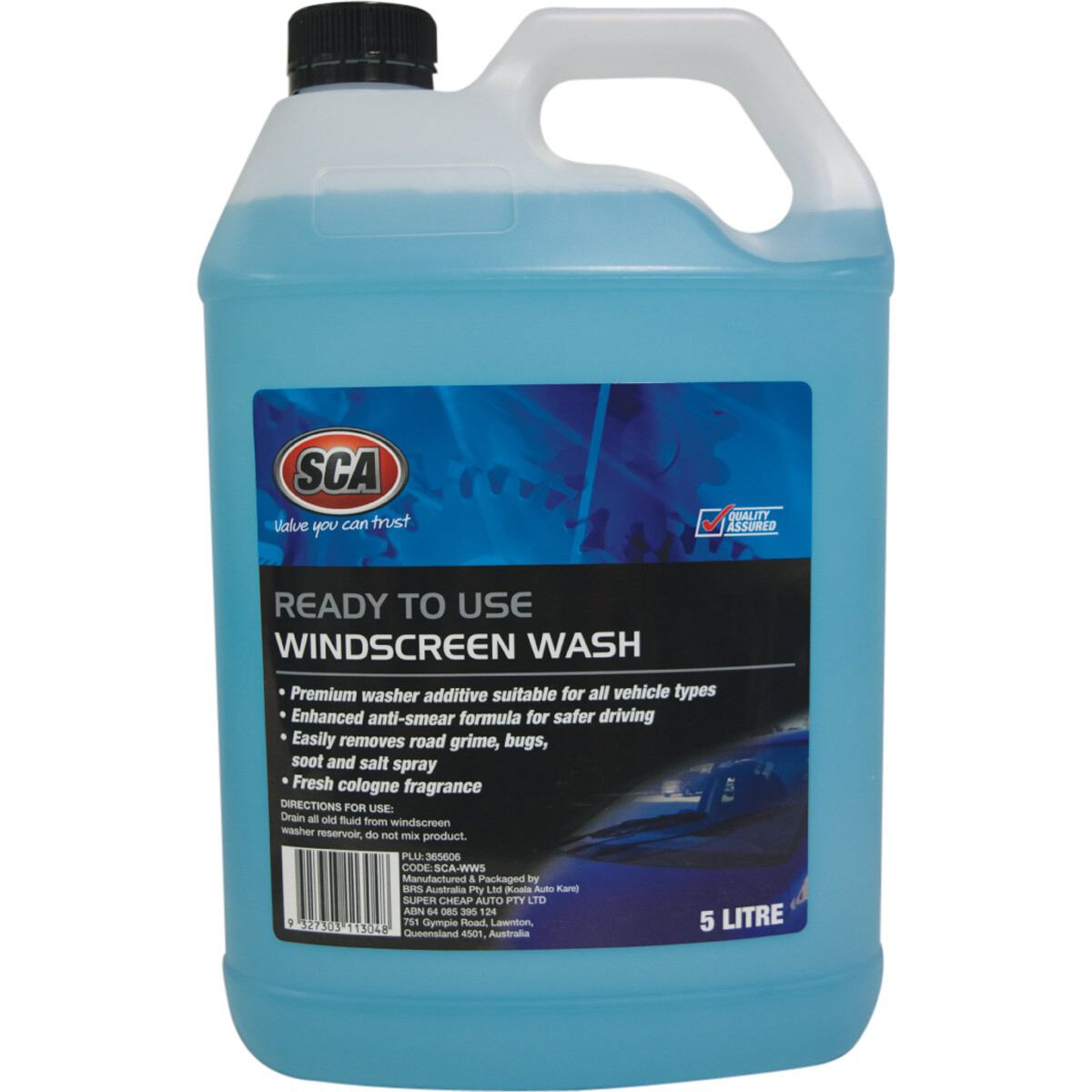 SCA Windscreen Wash Ready to Use 5 Litre Supercheap Auto New Zealand