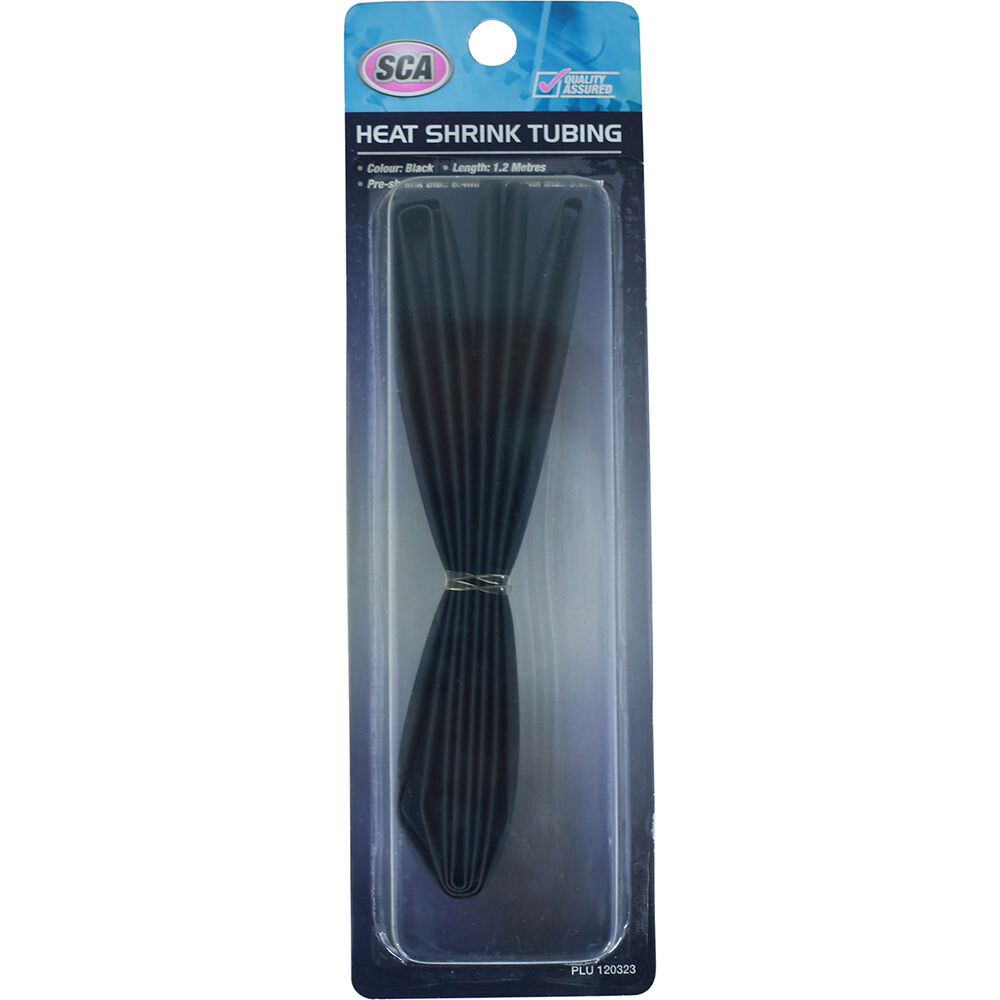 SCA Heat Shrink Tubing Black, 6.4mm x 1.2m Supercheap Auto New Zealand