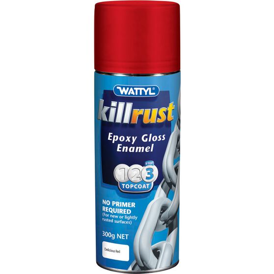 Wattyl Killrust Epoxy Gloss Enamel Aerosol Paint Delicious Red 300g Supercheap Auto New Zealand