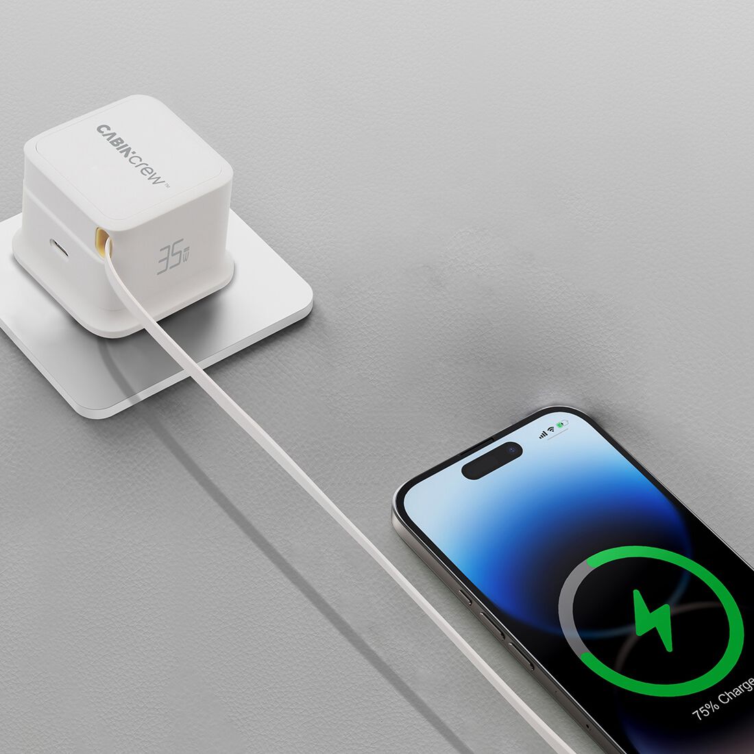 Cabin Crew 35W Travel Charger with Cable, , scanz_hi-res