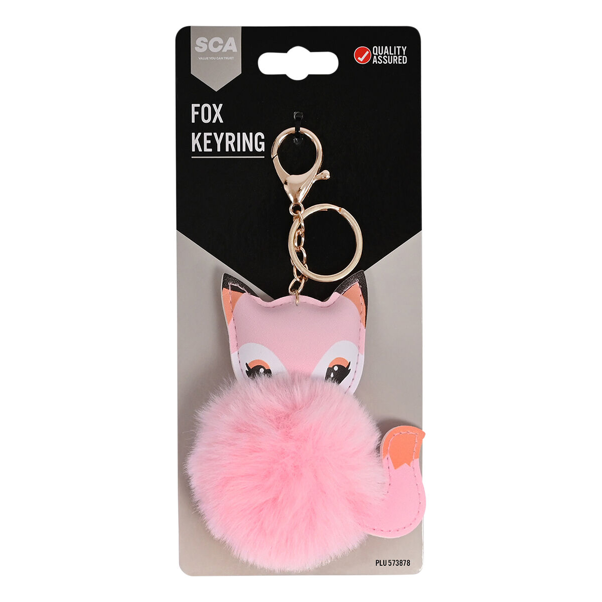 Cat pom pom keyring top