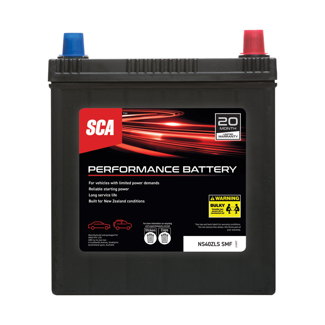 SCA Performance Car Battery NS40ZLS SMF, , scanz_hi-res