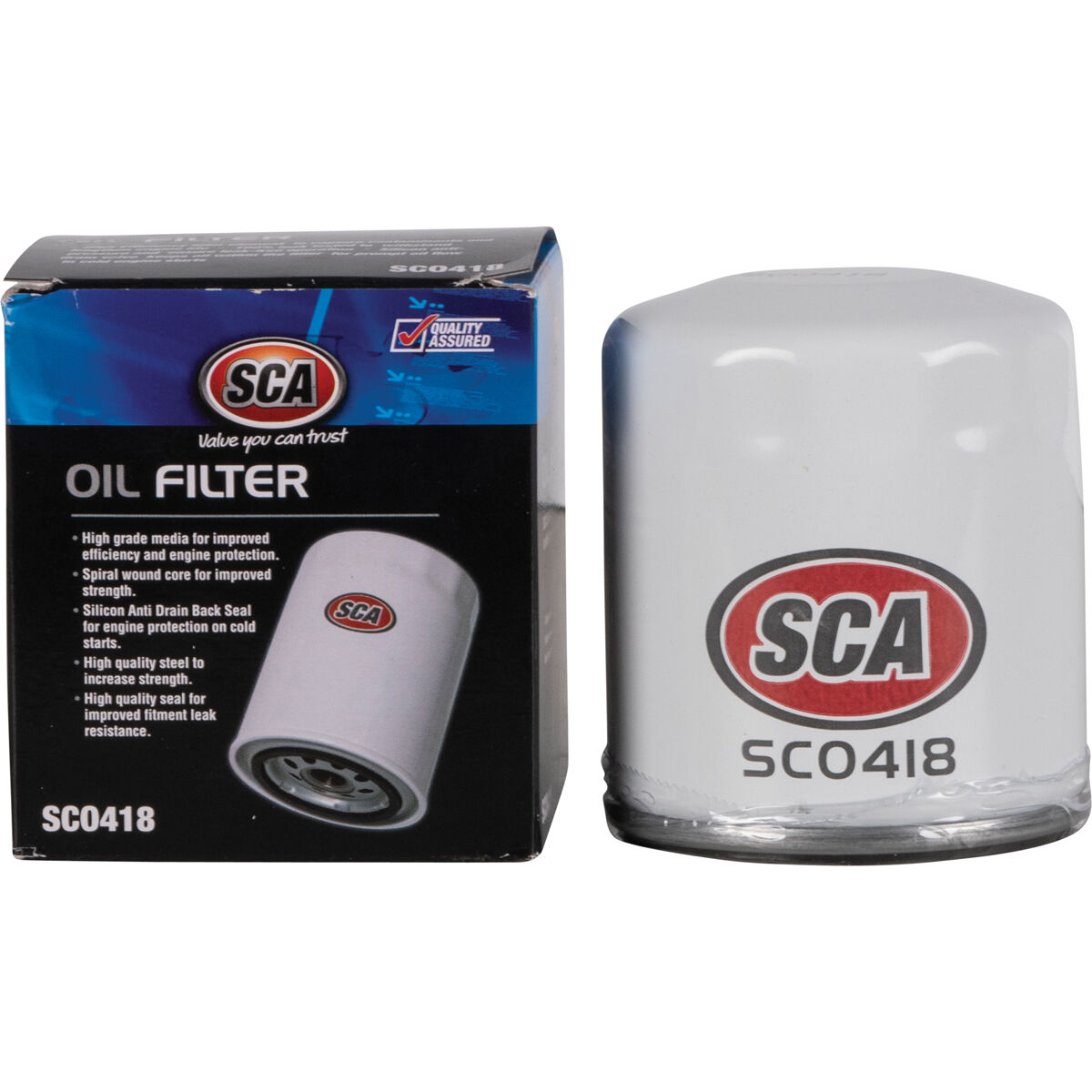 SCA Oil Filter SCO418 (Interchangeable with Z418), , scanz_hi-res