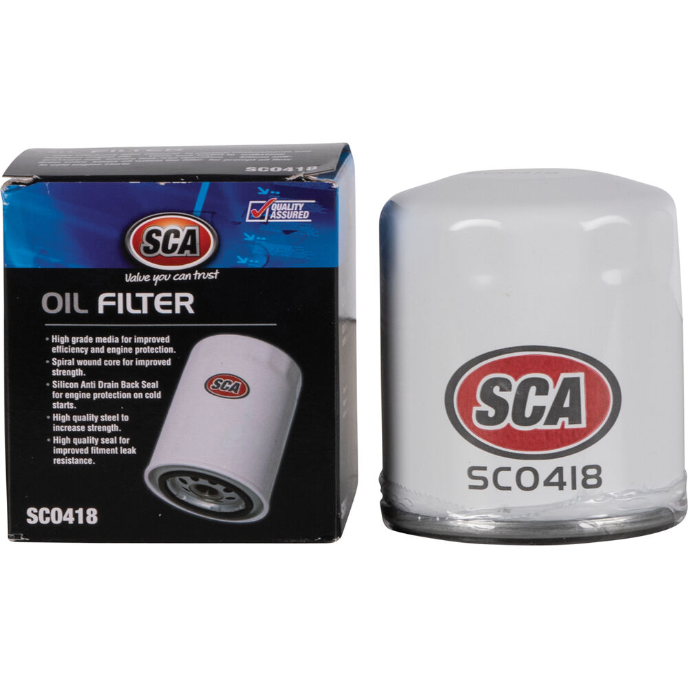 SCA Oil Filter SCO418 (Interchangeable with Z418) Supercheap Auto New