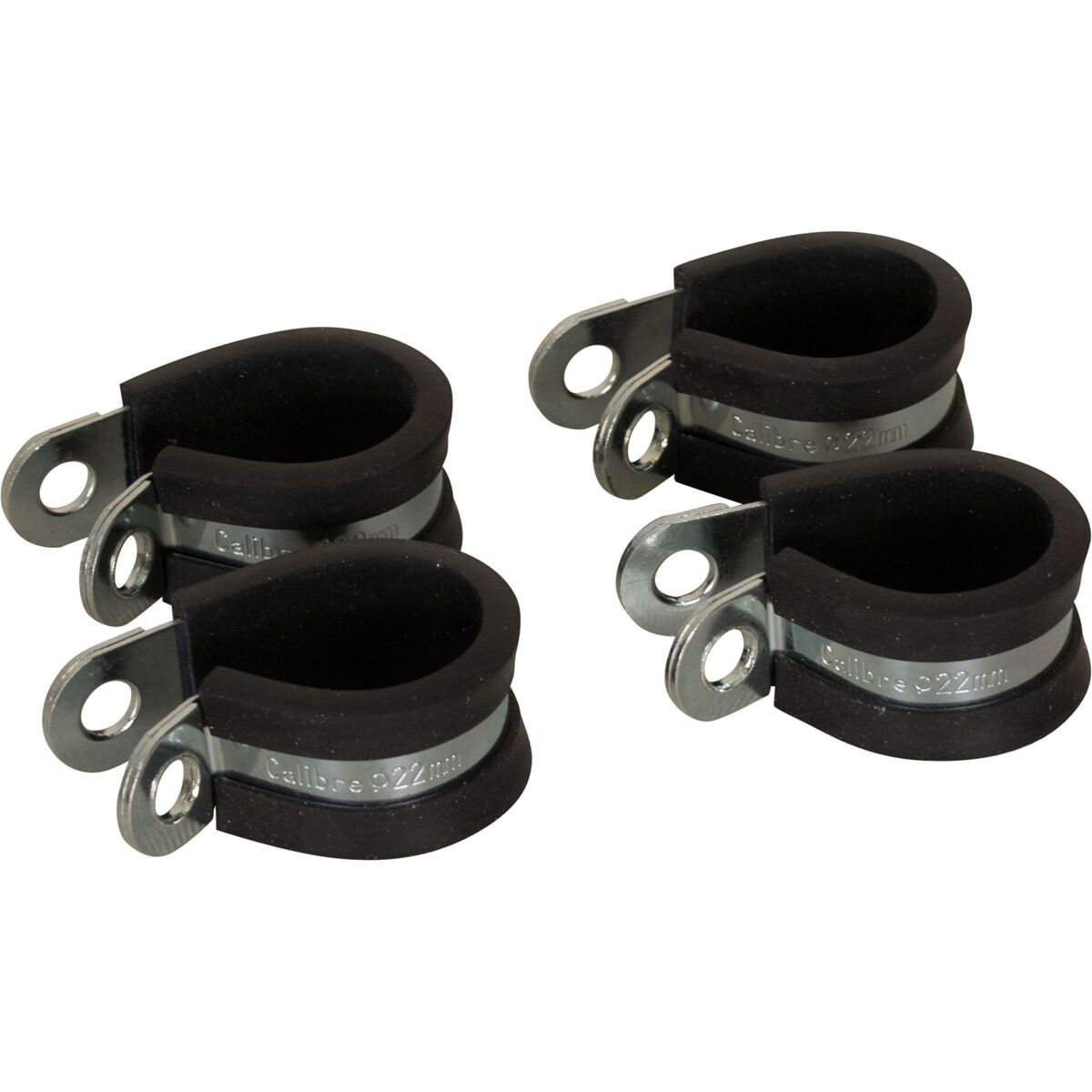 Calibre 22mm Rubber Lined P-Clamps, , scanz_hi-res