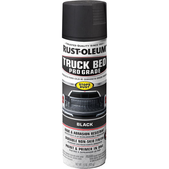 Rust-Oleum Truck Bed Pro Grade Aerosol, Black - 425g, , scanz_hi-res
