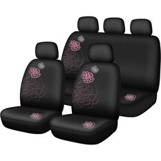 SCA Rose Seat Cover Pack - Pink Adjustable Headrests Size 30 and 06H Airbag Compatible, , scanz_hi-res