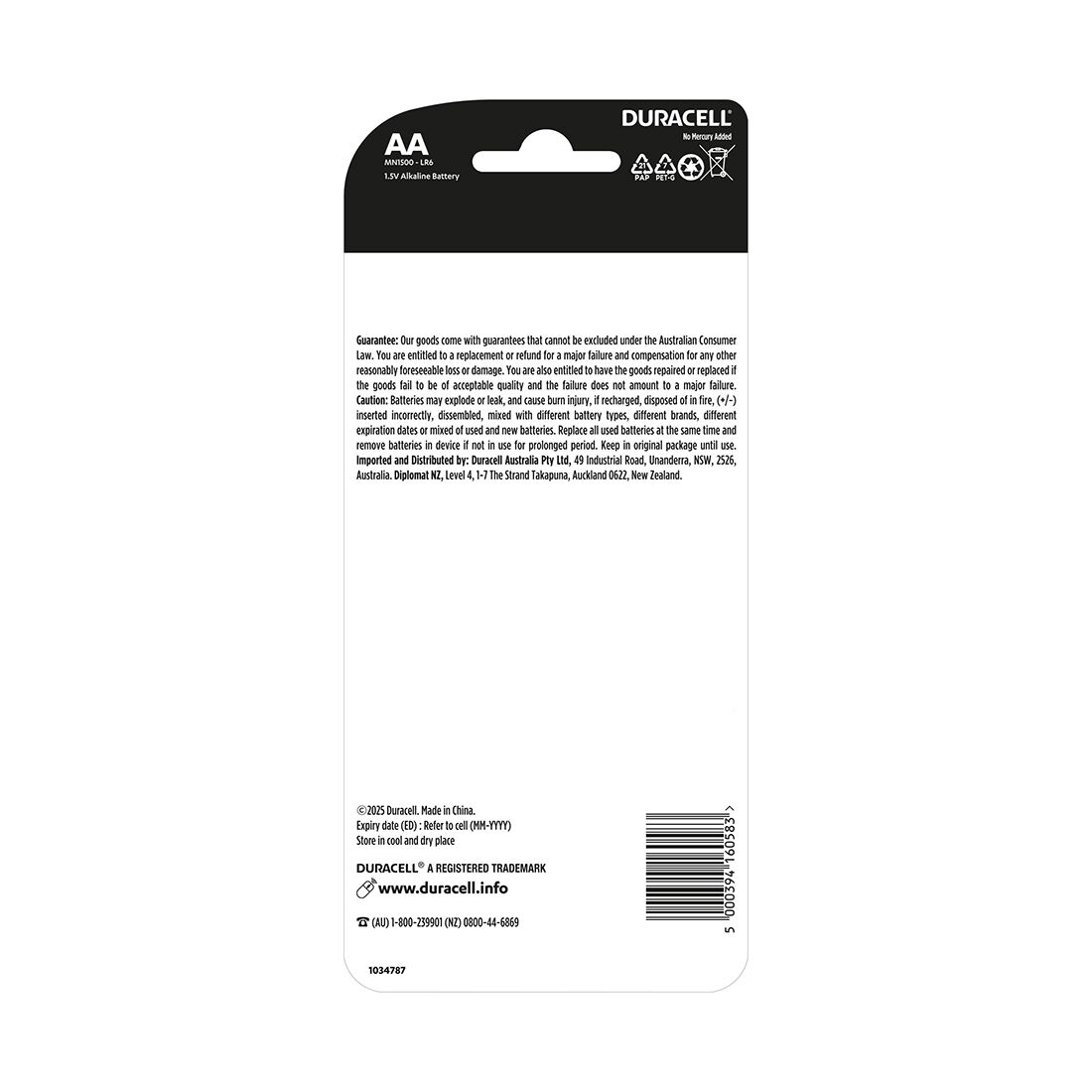 Duracell Coppertop AA 10 Pack, , scanz_hi-res