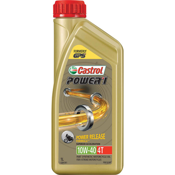Castrol Power 1 GPS Motorcycle Oil - 10W-40, 1 Litre, , scanz_hi-res