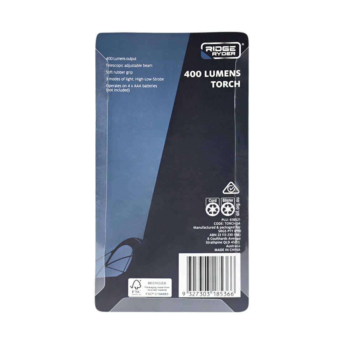 Ridge Ryder Torch 400 Lumen, , scanz_hi-res