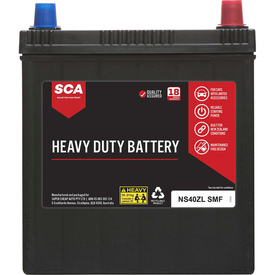 SCA Heavy Duty Car Battery NS40ZL SMF, , scanz_hi-res