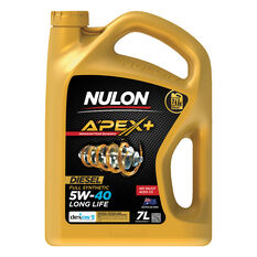 Nulon Full Synthetic Apex+ Long Life Engine Oil 5W-40 7 Litre, , scanz_hi-res
