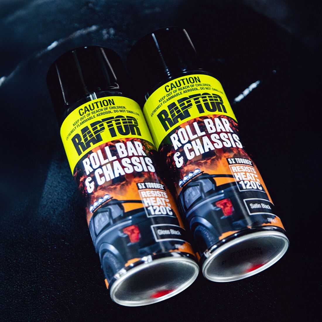 Raptor Roll Bar & Chassis Paint Satin Black, , scanz_hi-res