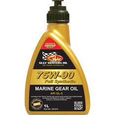 Gulf Western Marine Gear Oil Full Synthetic 75W-90 1 Litre, , scanz_hi-res