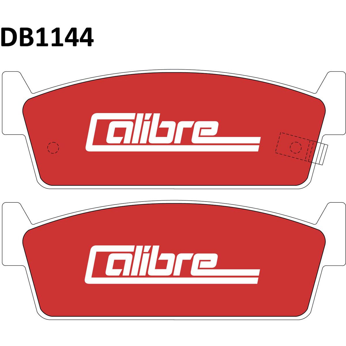 Calibre Disc Brake Pads DB1144CAL, , scanz_hi-res