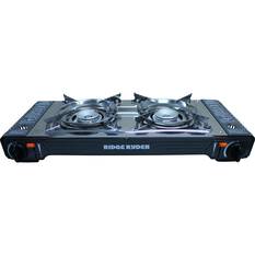Ridge Ryder Butane Stove Double Burner Steel Plate, , scanz_hi-res