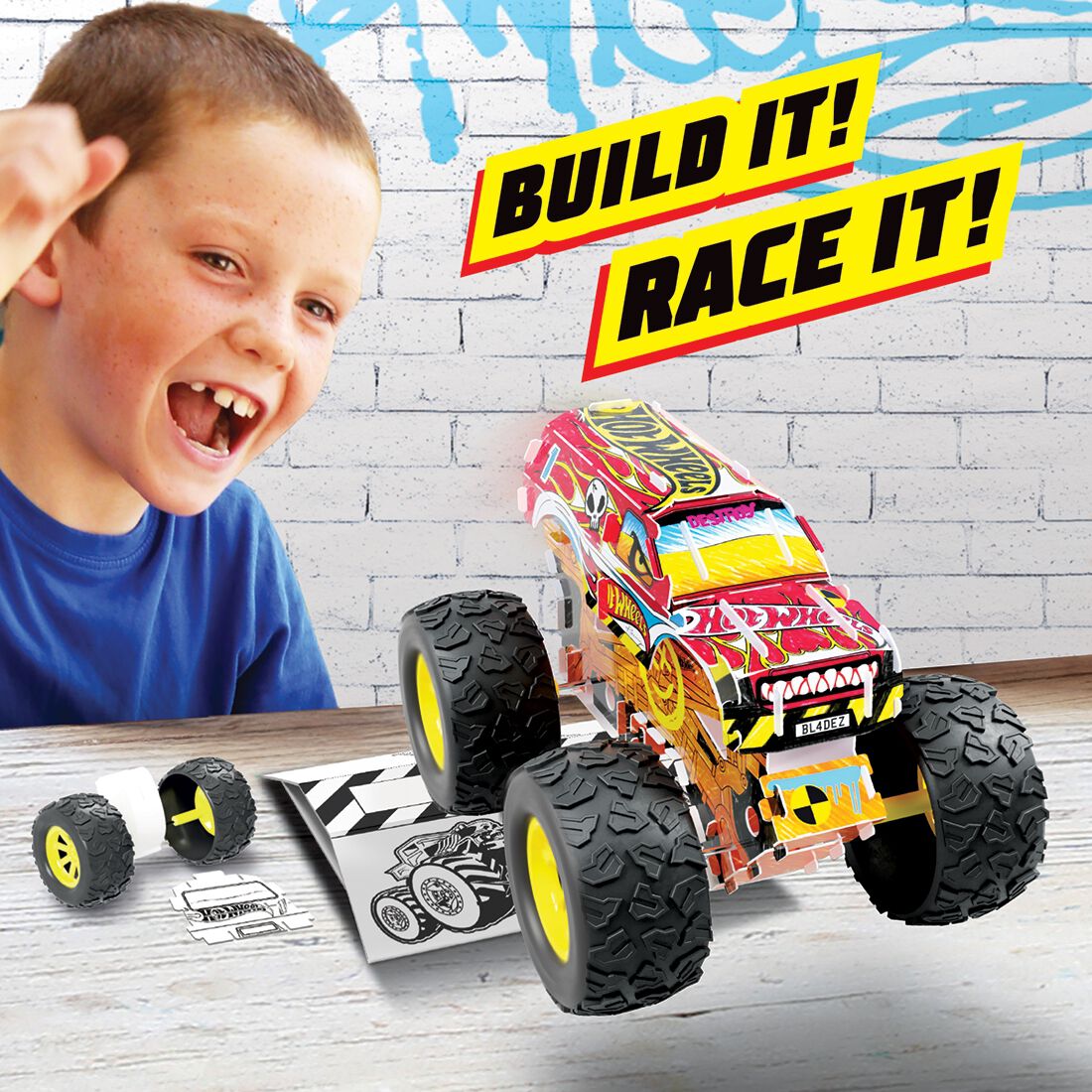 Hot Wheels Creative Maker Kitz - Custom Monster Trucks, , scanz_hi-res