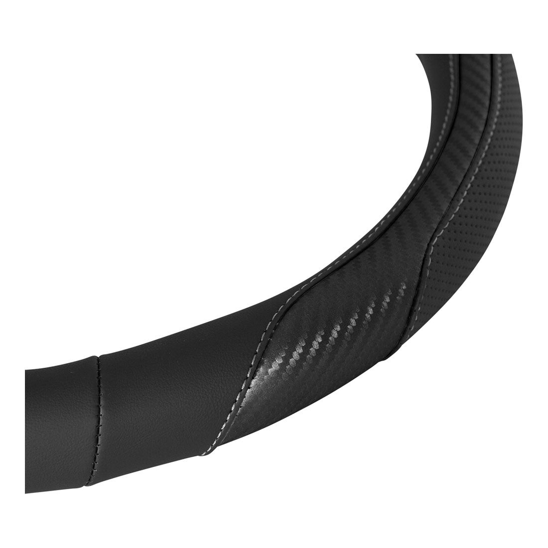 SCA Steering Wheel Cover Sports Leather Look Black, , scanz_hi-res