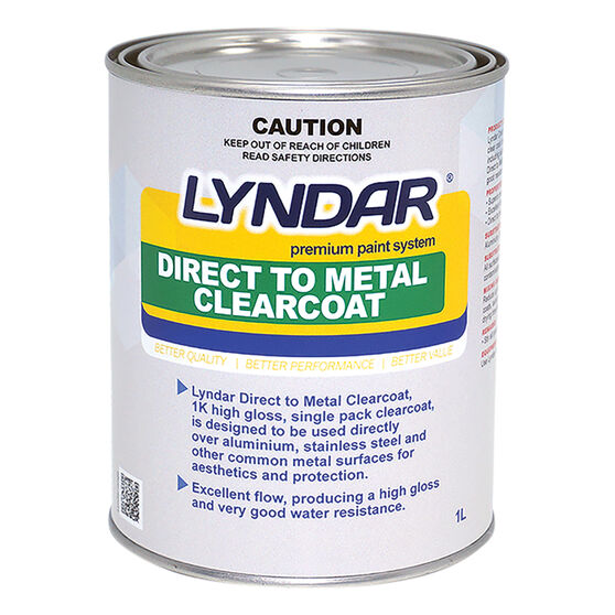 Lyndar Direct to Metal Clearcoat 1 Litre, , scanz_hi-res