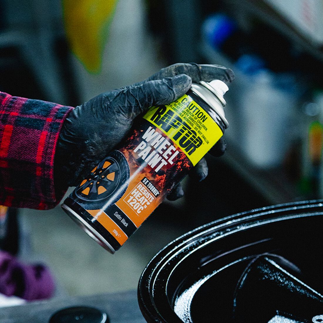 Raptor Wheel Paint Satin Black, , scanz_hi-res