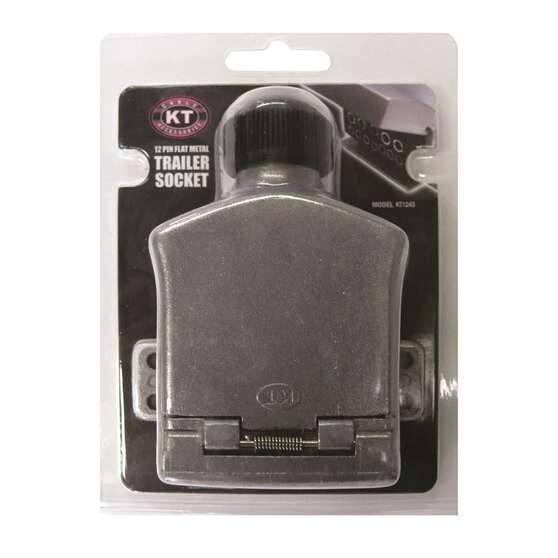KT Cable Trailer Socket, Metal - Flat, 12 Pin, , scanz_hi-res